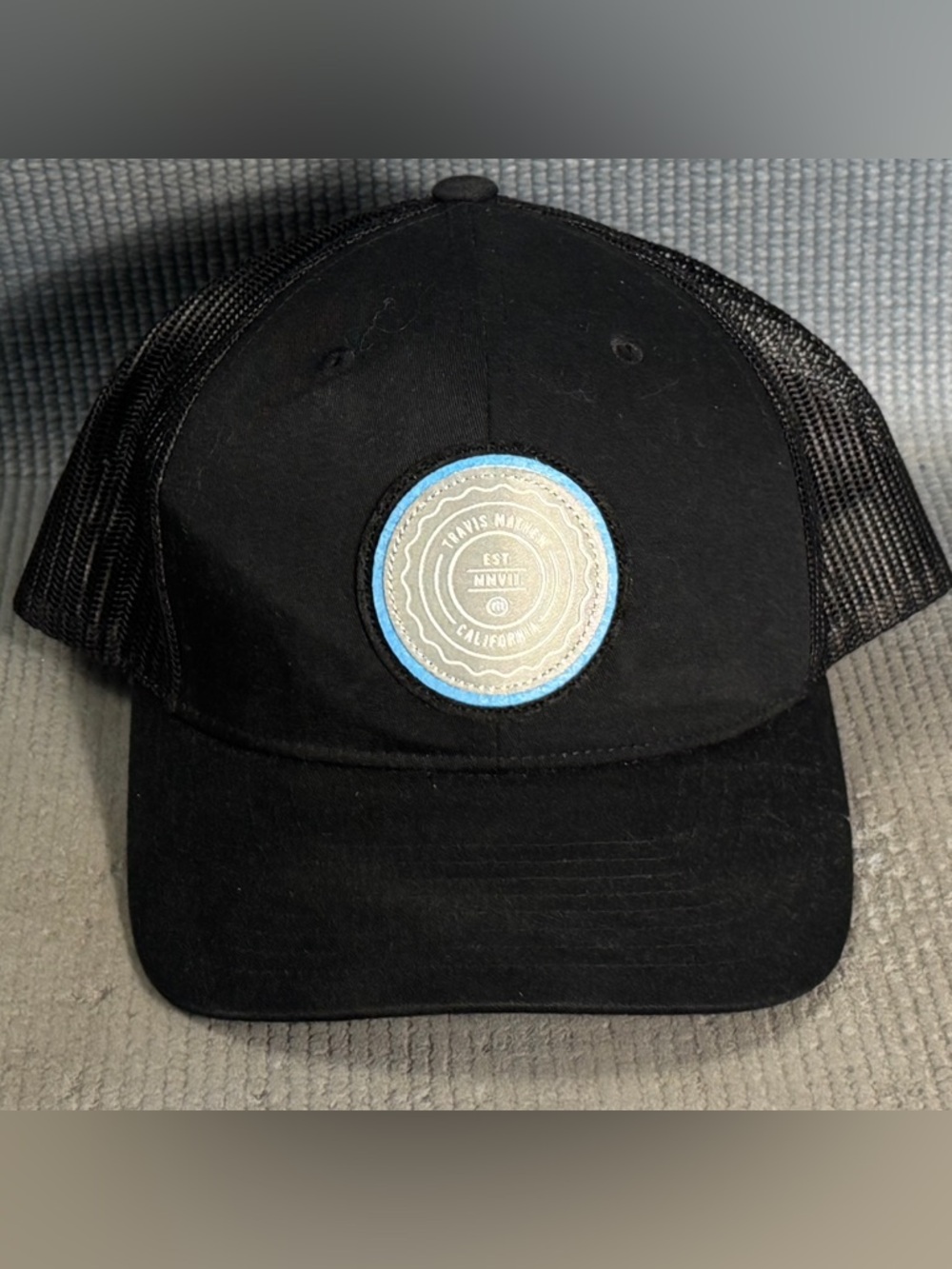 TravisMathew‎ "The Patch" Snapback Hat Black Mesh-Back Cap